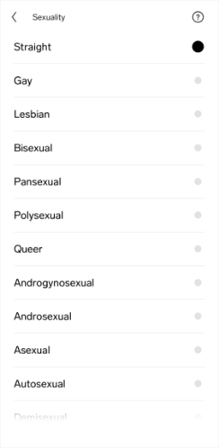 feeld dating app sexuality options