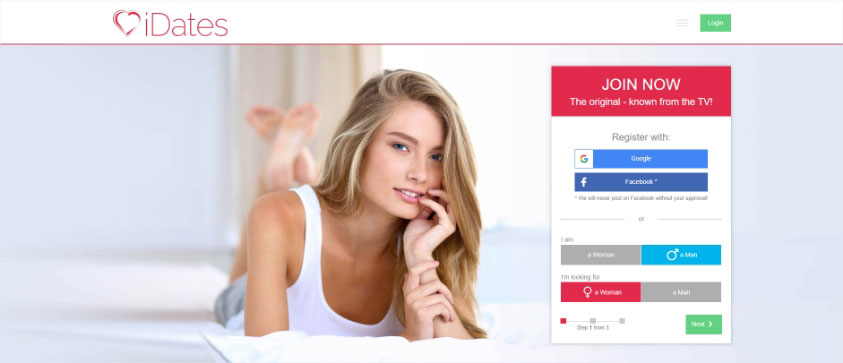 idates dating site homepage