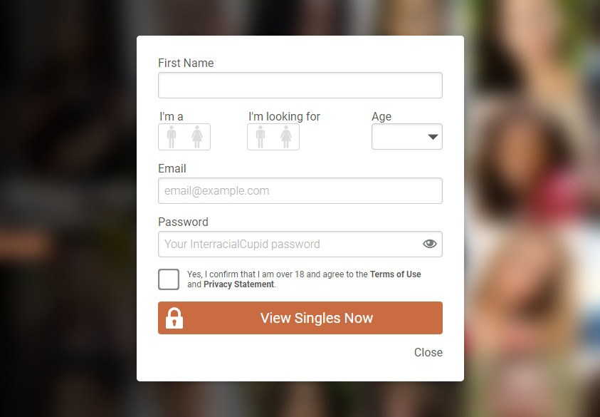 interracial cupid dating site login process